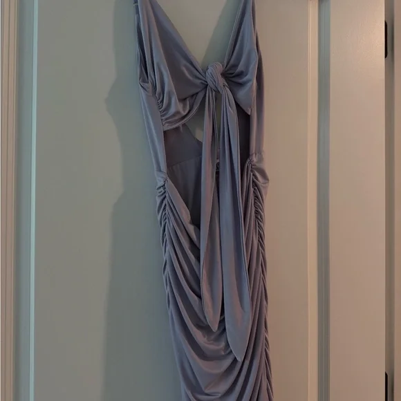 Tiger Mist Lilac Tie-Front Mini Dress - Picture 2 of 4